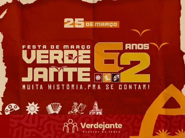 A Prefeitura de Verdejante está preparando uma festa grandiosa para celebrar os 62 anos do município!